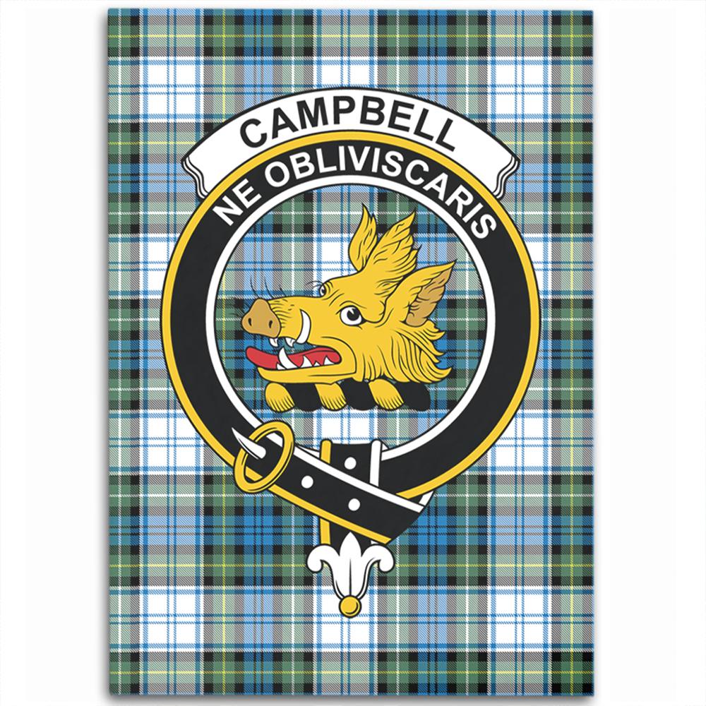 Campbell Dress Tartan Crest Area Rug