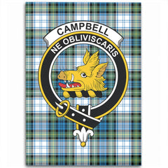 Campbell Dress Tartan Crest Area Rug