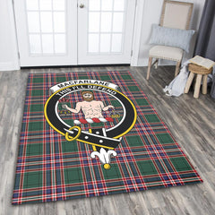 MacFarlane Hunting Modern Tartan Crest Area Rug