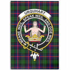 Urquhart Modern Tartan Crest Area Rug