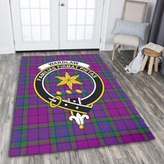 Wardlaw Modern Tartan Crest Area Rug