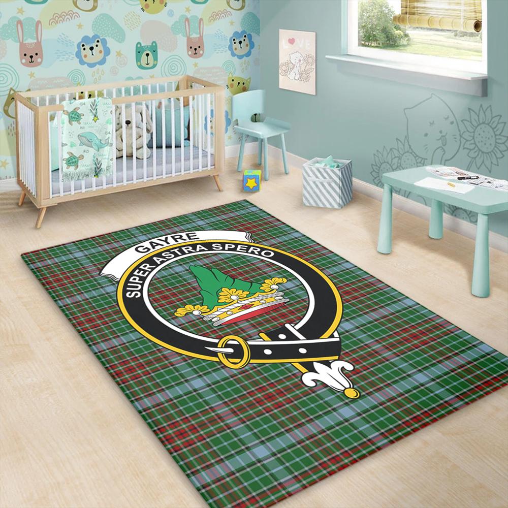 Gayre Tartan Crest Area Rug