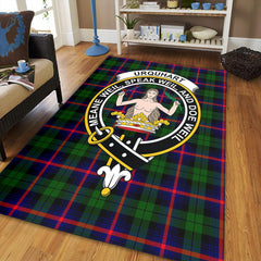 Urquhart Modern Tartan Crest Area Rug