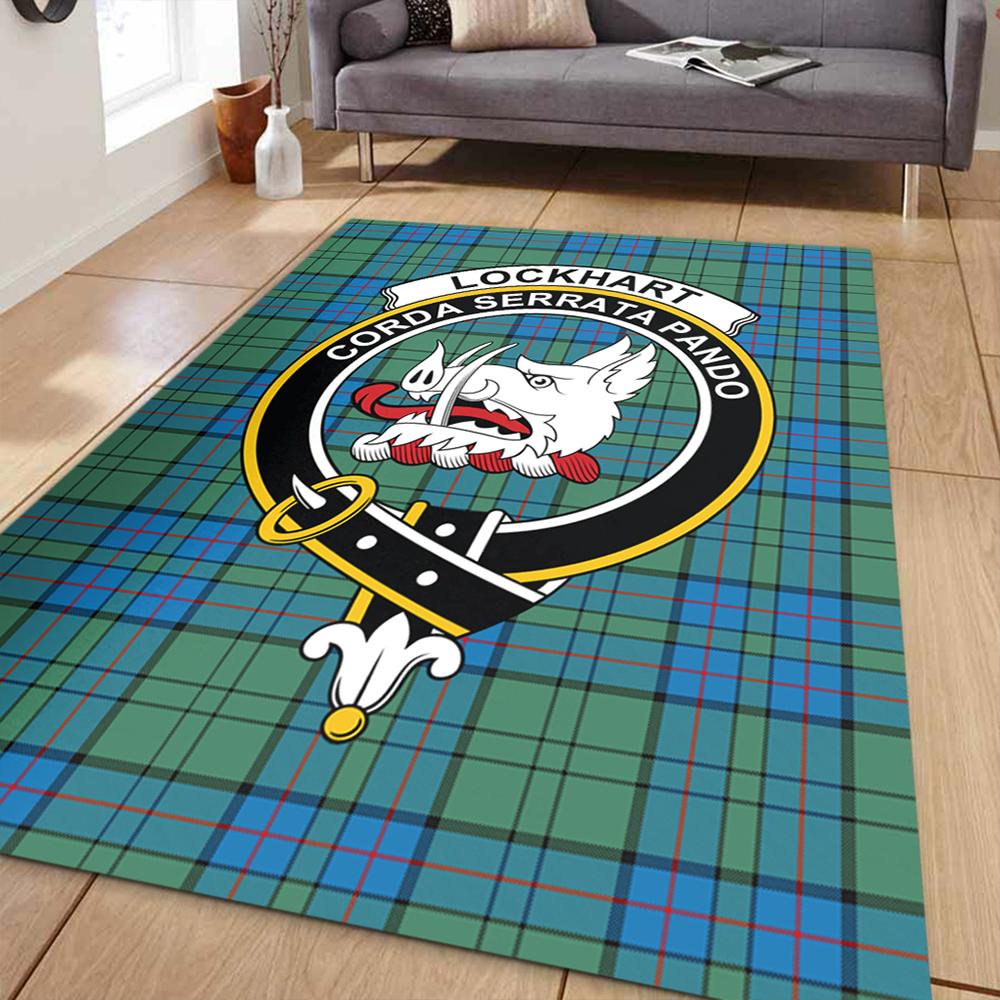 Lockhart Modern Tartan Crest Area Rug