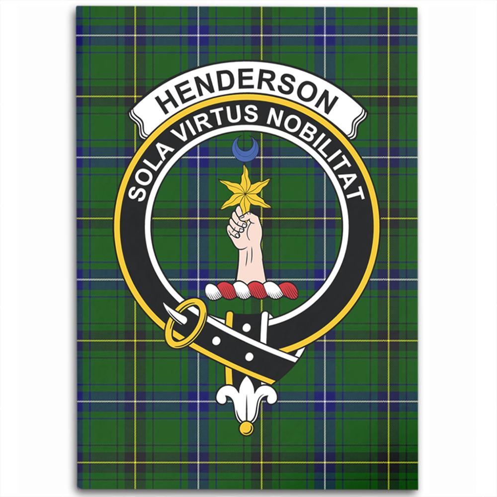Henderson Modern Tartan Crest Area Rug