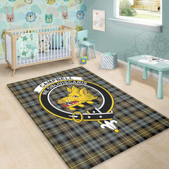 Campbell Argyll Weathered Tartan Crest Area Rug