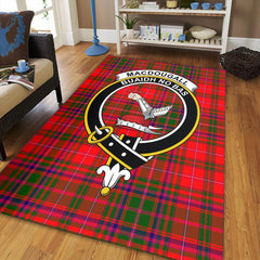 MacDougall Modern Tartan Crest Area Rug