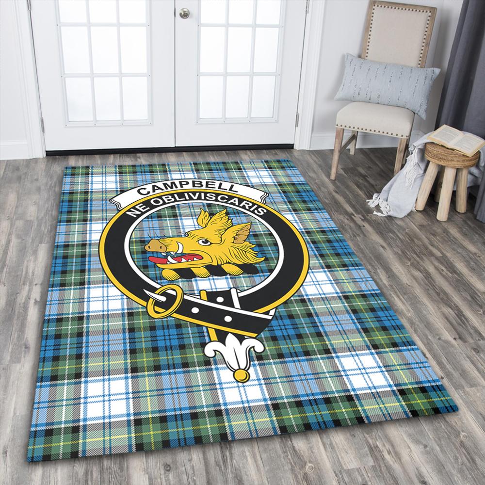 Campbell Dress Tartan Crest Area Rug
