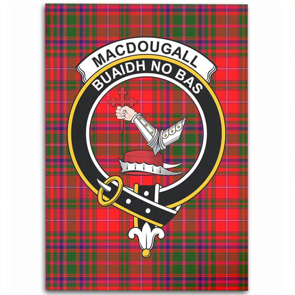 MacDougall Modern Tartan Crest Area Rug