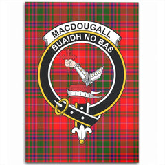 MacDougall Modern Tartan Crest Area Rug