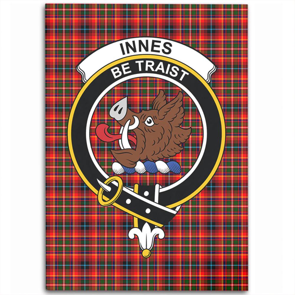 Innes Modern Tartan Crest Area Rug