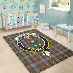 Fergusson Weathered Tartan Crest Area Rug