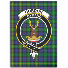 Gordon Modern Tartan Crest Area Rug