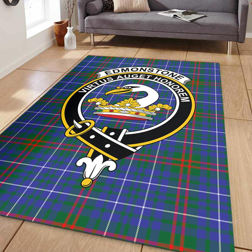 Edmonstone Tartan Crest Area Rug