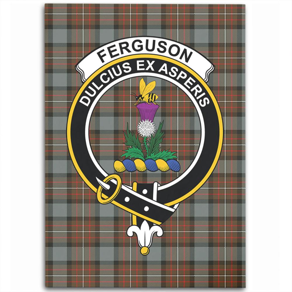 Fergusson Weathered Tartan Crest Area Rug