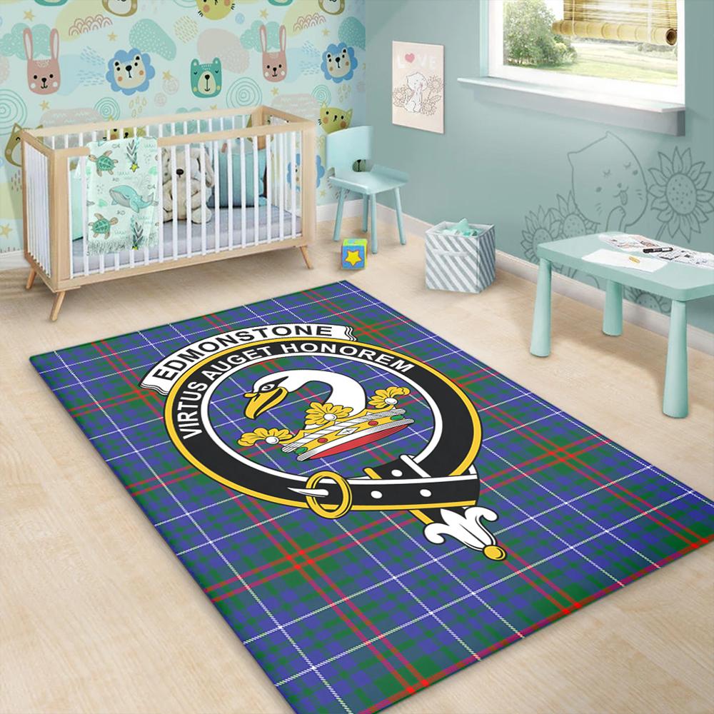 Edmonstone Tartan Crest Area Rug