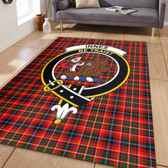 Innes Modern Tartan Crest Area Rug