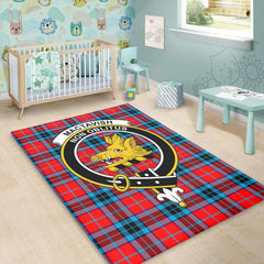 MacTavish Modern Tartan Crest Area Rug