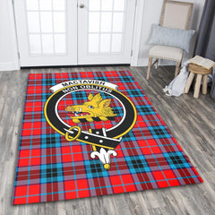 MacTavish Modern Tartan Crest Area Rug