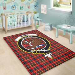 Innes Modern Tartan Crest Area Rug