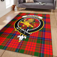 Nicolson Modern Tartan Crest Area Rug