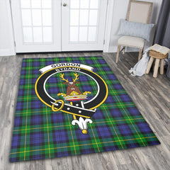 Gordon Modern Tartan Crest Area Rug