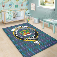 Douglas Modern Tartan Crest Area Rug
