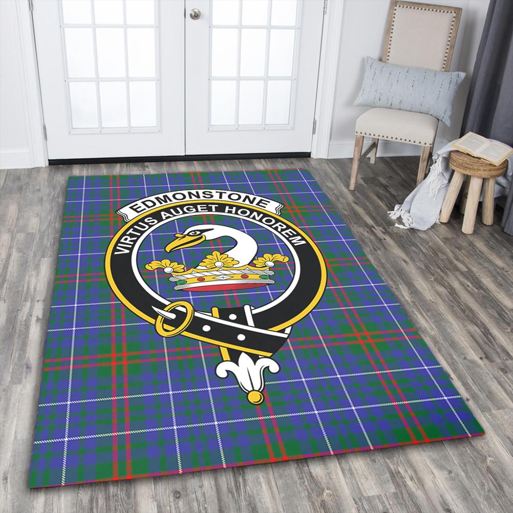 Edmonstone Tartan Crest Area Rug