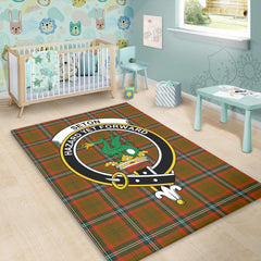 Seton Hunting Modern Tartan Crest Area Rug