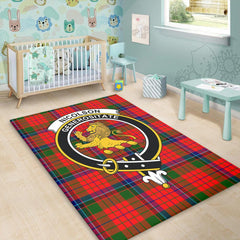 Nicolson Modern Tartan Crest Area Rug