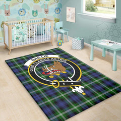 Baillie Modern Tartan Crest Area Rug