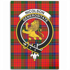 Nicolson Modern Tartan Crest Area Rug