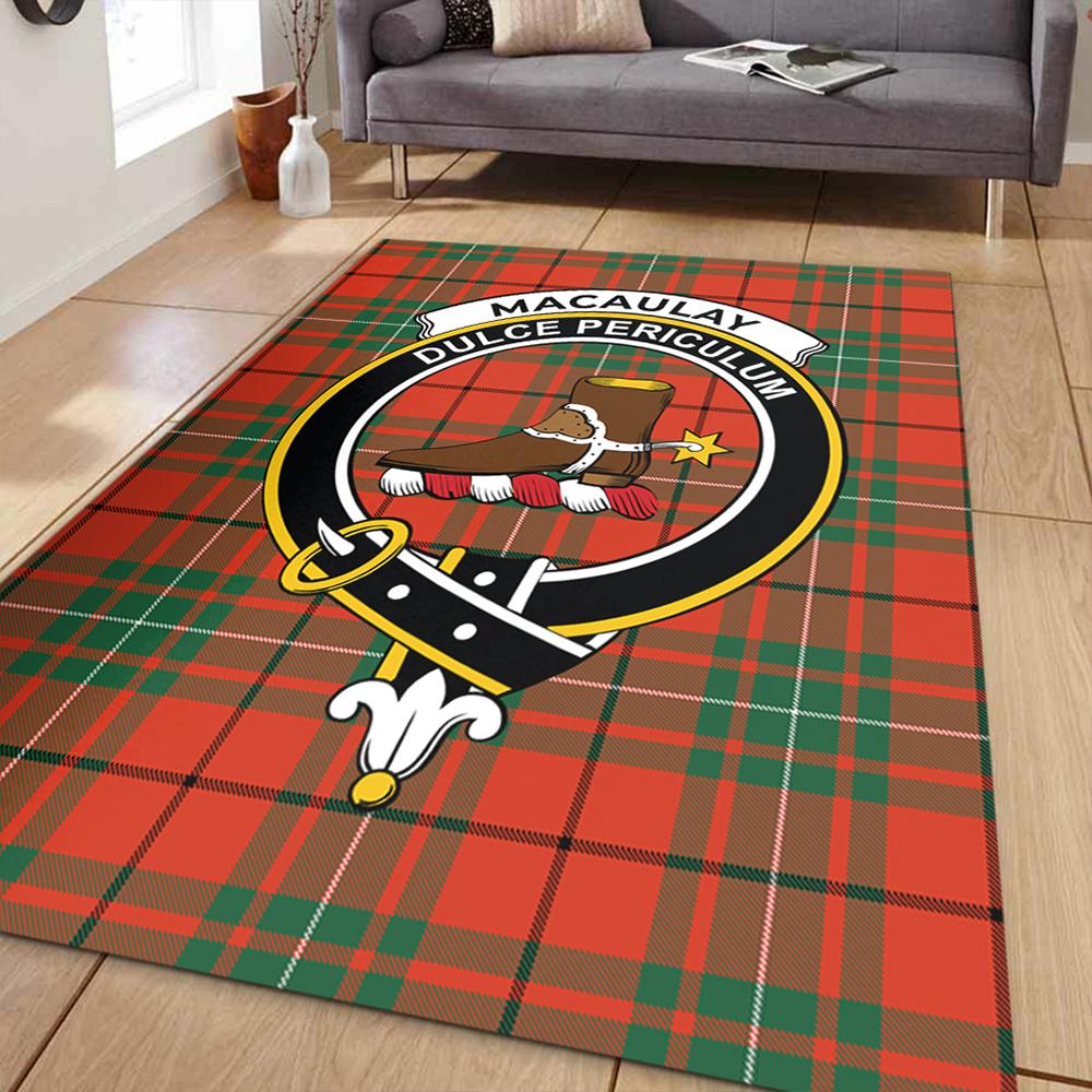 MacAulay Ancient Tartan Crest Area Rug
