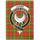 Leask Tartan Crest Area Rug