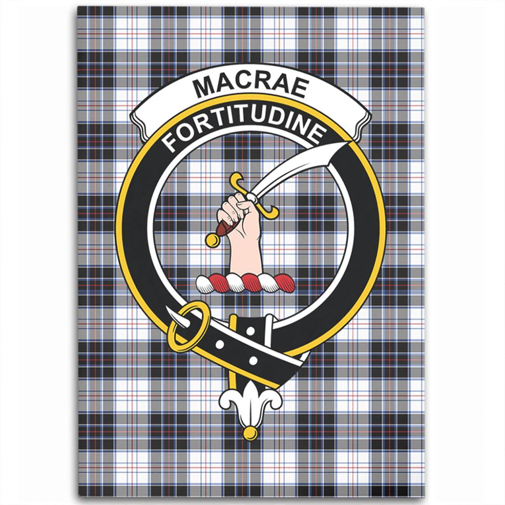 MacRae Dress Modern Tartan Crest Area Rug