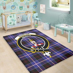 Dunlop Modern Tartan Crest Area Rug