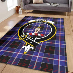 Dunlop Modern Tartan Crest Area Rug