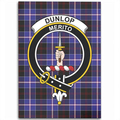 Dunlop Modern Tartan Crest Area Rug