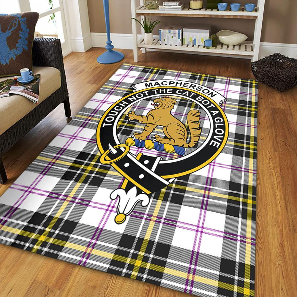 MacPherson Dress Modern Tartan Crest Area Rug