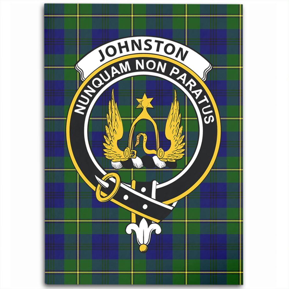 Johnston Modern Tartan Crest Area Rug