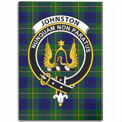 Johnston Modern Tartan Crest Area Rug