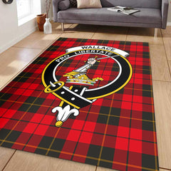 Wallace Weathered Tartan Crest Area Rug