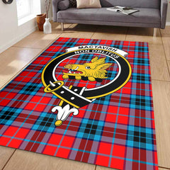 MacTavish Modern Tartan Crest Area Rug