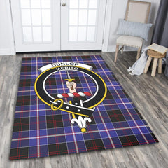 Dunlop Modern Tartan Crest Area Rug
