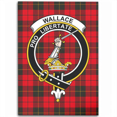 Wallace Weathered Tartan Crest Area Rug