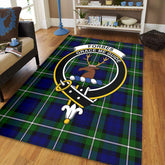 Forbes Modern Tartan Crest Area Rug