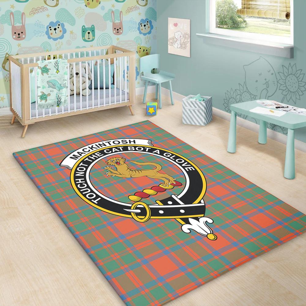 MacKintosh Ancient Tartan Crest Area Rug