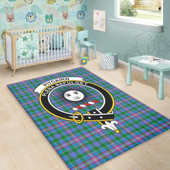 Pitcairn Hunting Tartan Crest Area Rug