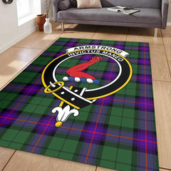 Armstrong Modern Tartan Crest Area Rug