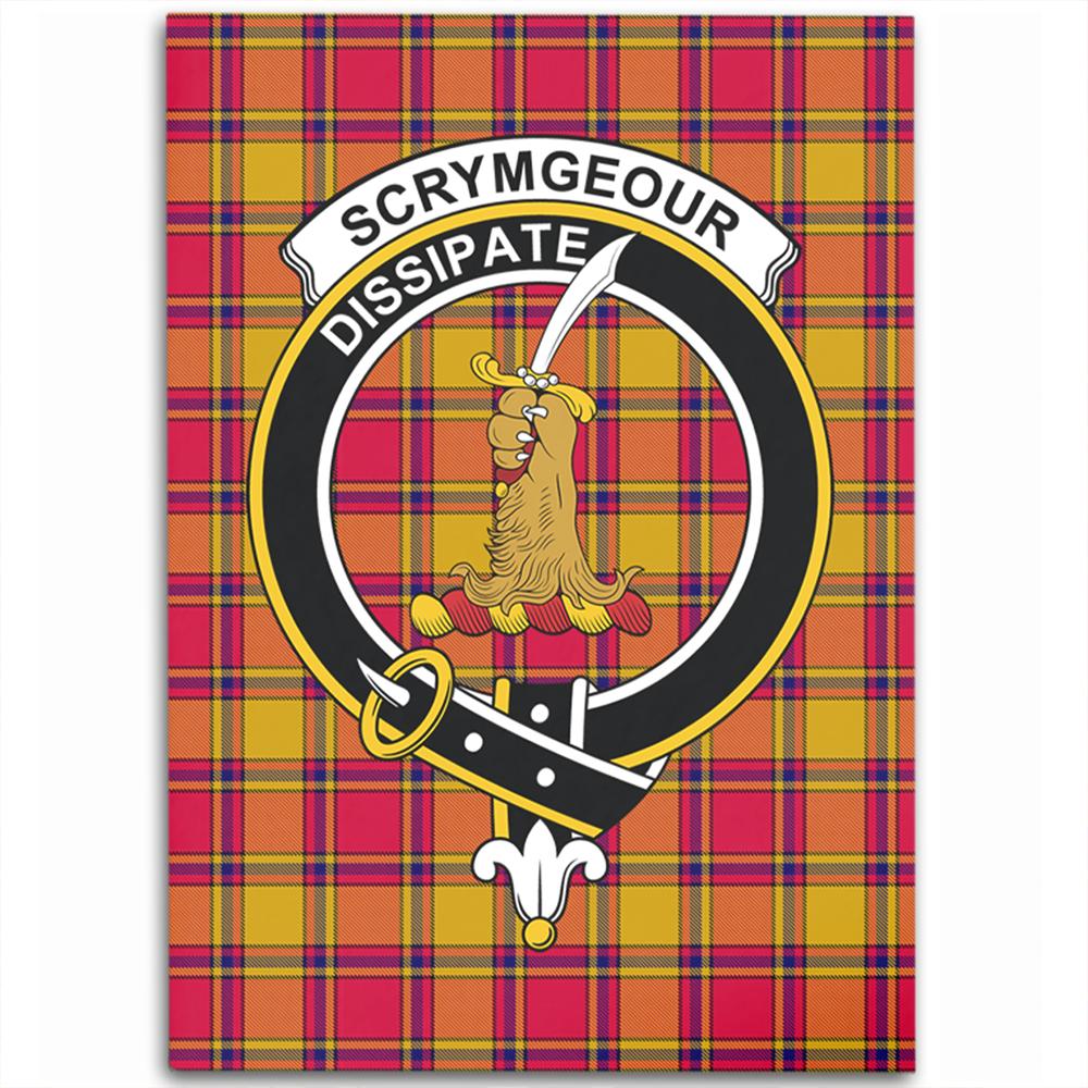 Scrymgeour Tartan Crest Area Rug